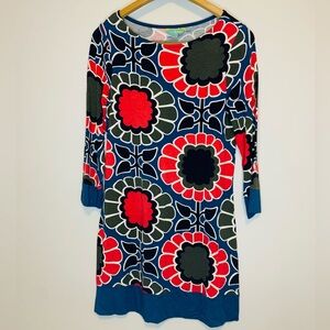 Boden Women’s Floral Retro Shift Stretch Dress Size 6